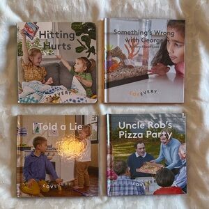 Lovevery- Hitting Hurts, I told a Lie, Uncle Rob’s Party, Something’s wrong with